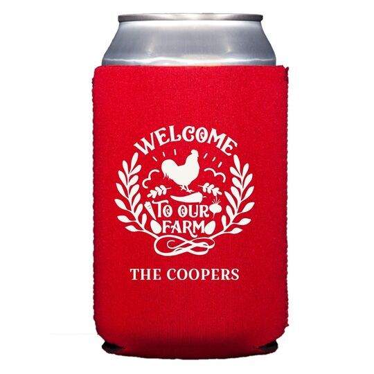 Welcome To Our Farm Collapsible Huggers